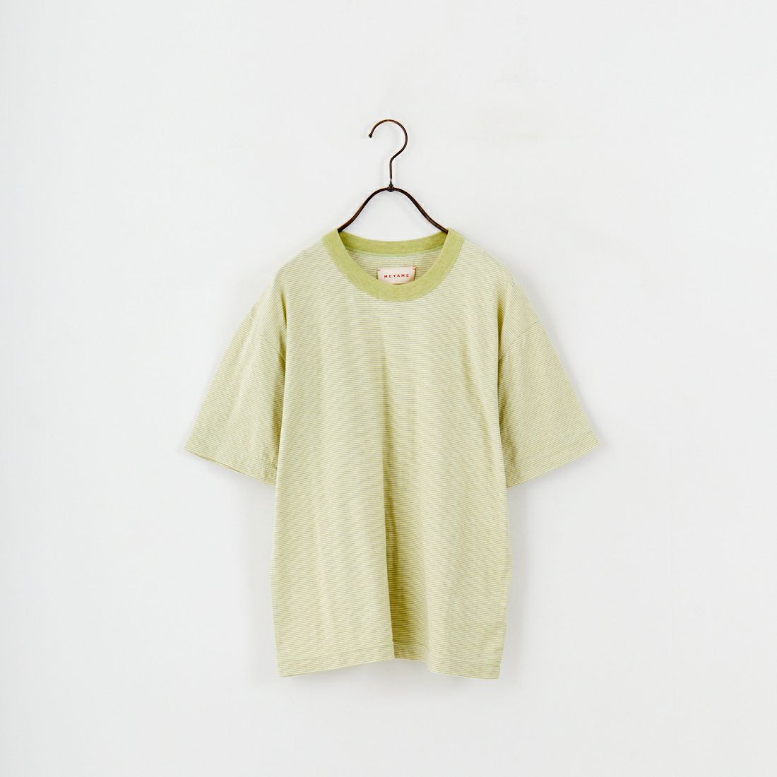 MEYAME [メヤメ] オーガニックコットンボーダーTシャツ [MEY-2123] GREEN
