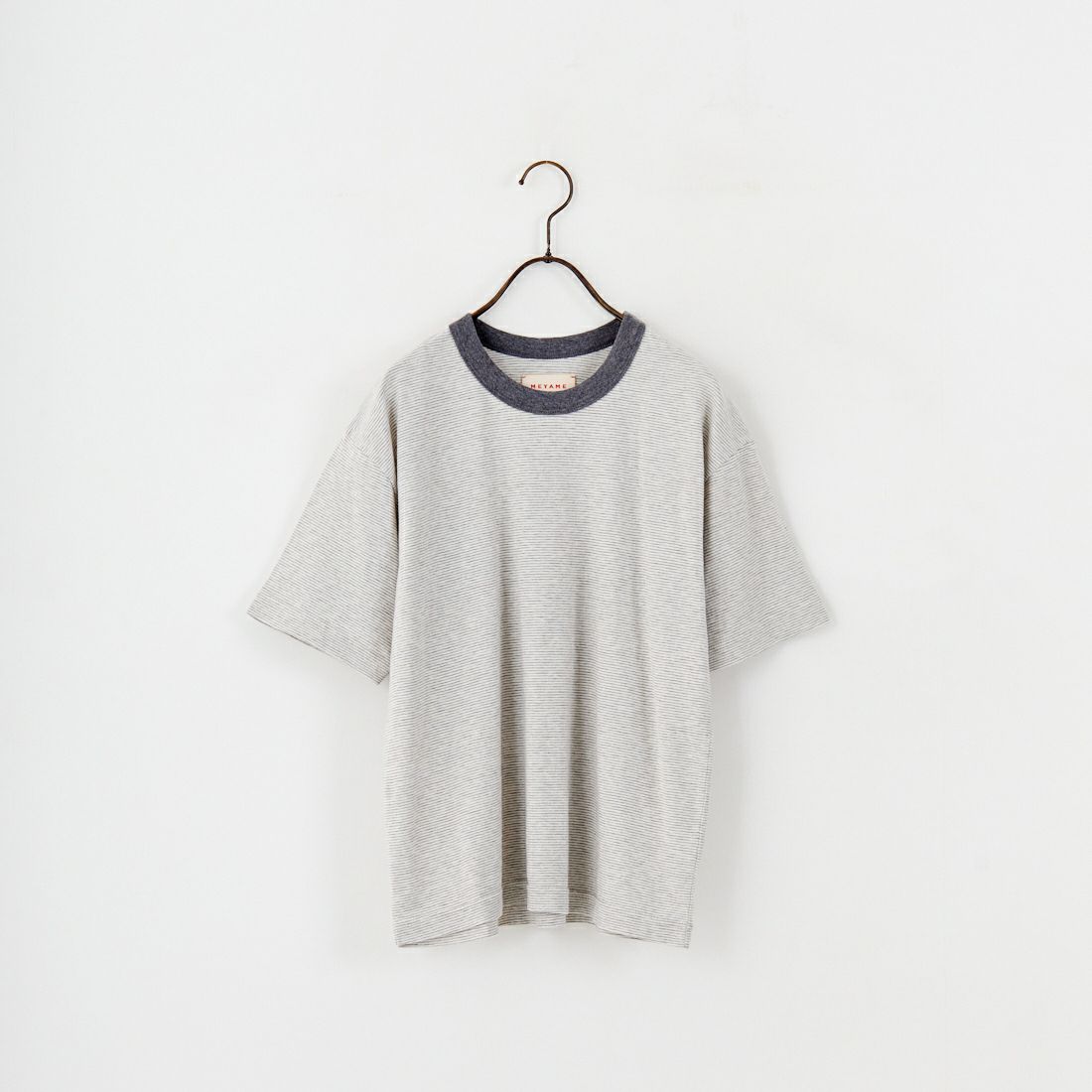 MEYAME [メヤメ] オーガニックコットンボーダーTシャツ [MEY-2123] GREY