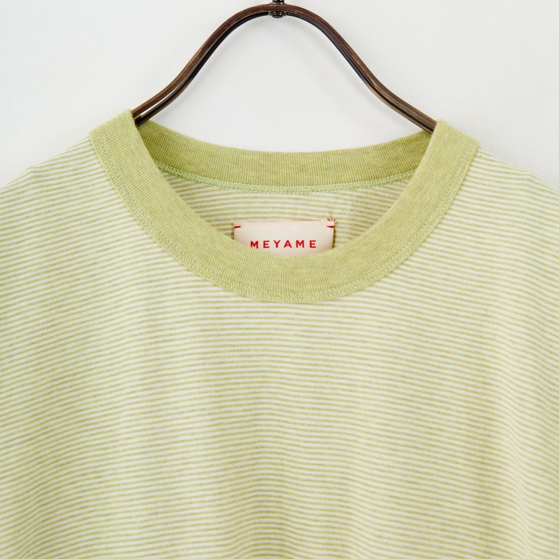 MEYAME [メヤメ] オーガニックコットンボーダーTシャツ [MEY-2123] GREEN
