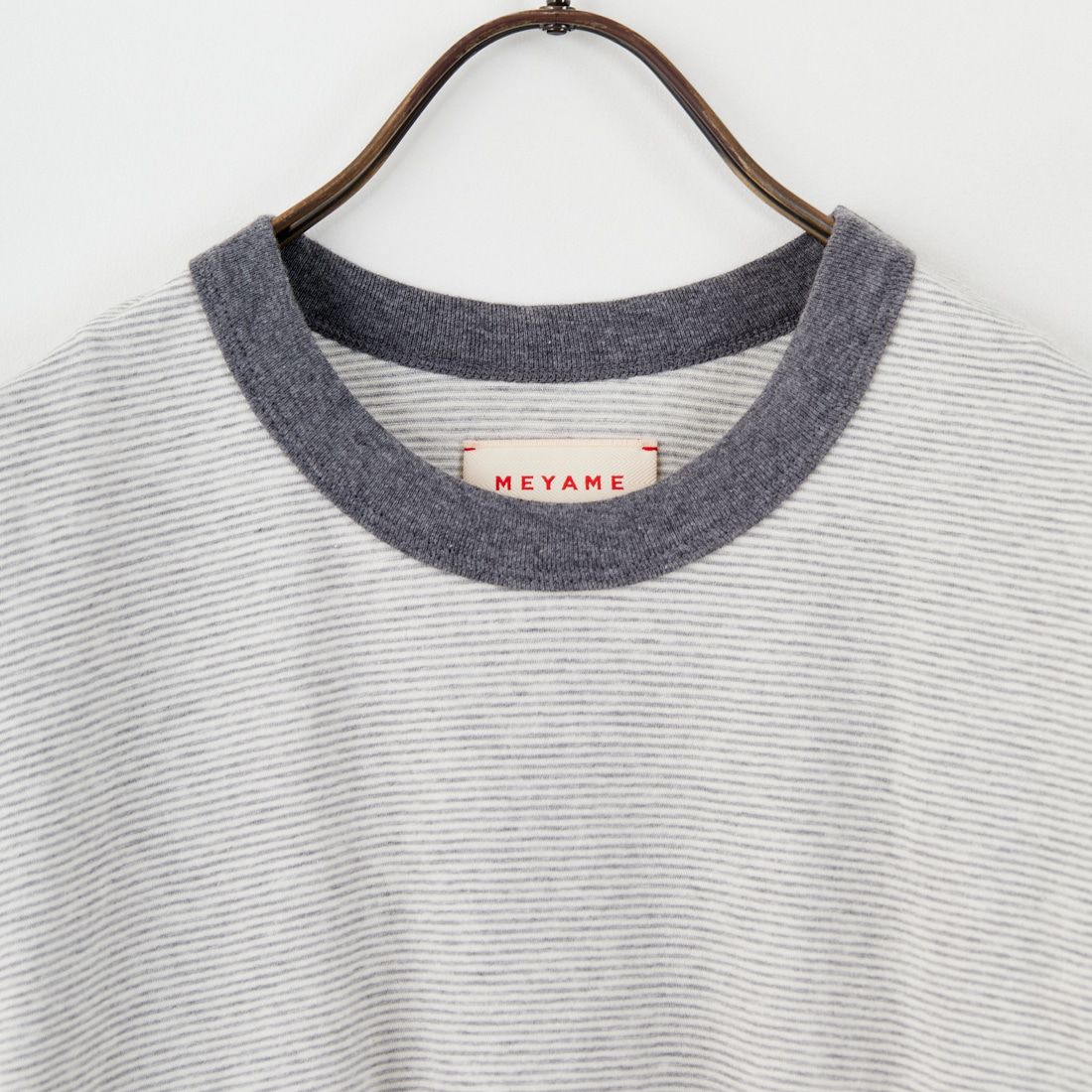 MEYAME [メヤメ] オーガニックコットンボーダーTシャツ [MEY-2123] GREY