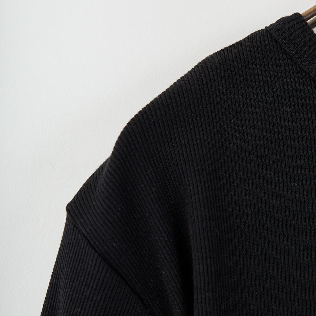 MEYAME [メヤメ] リブハーフスリーブTシャツ [MEY-2117] BLACK