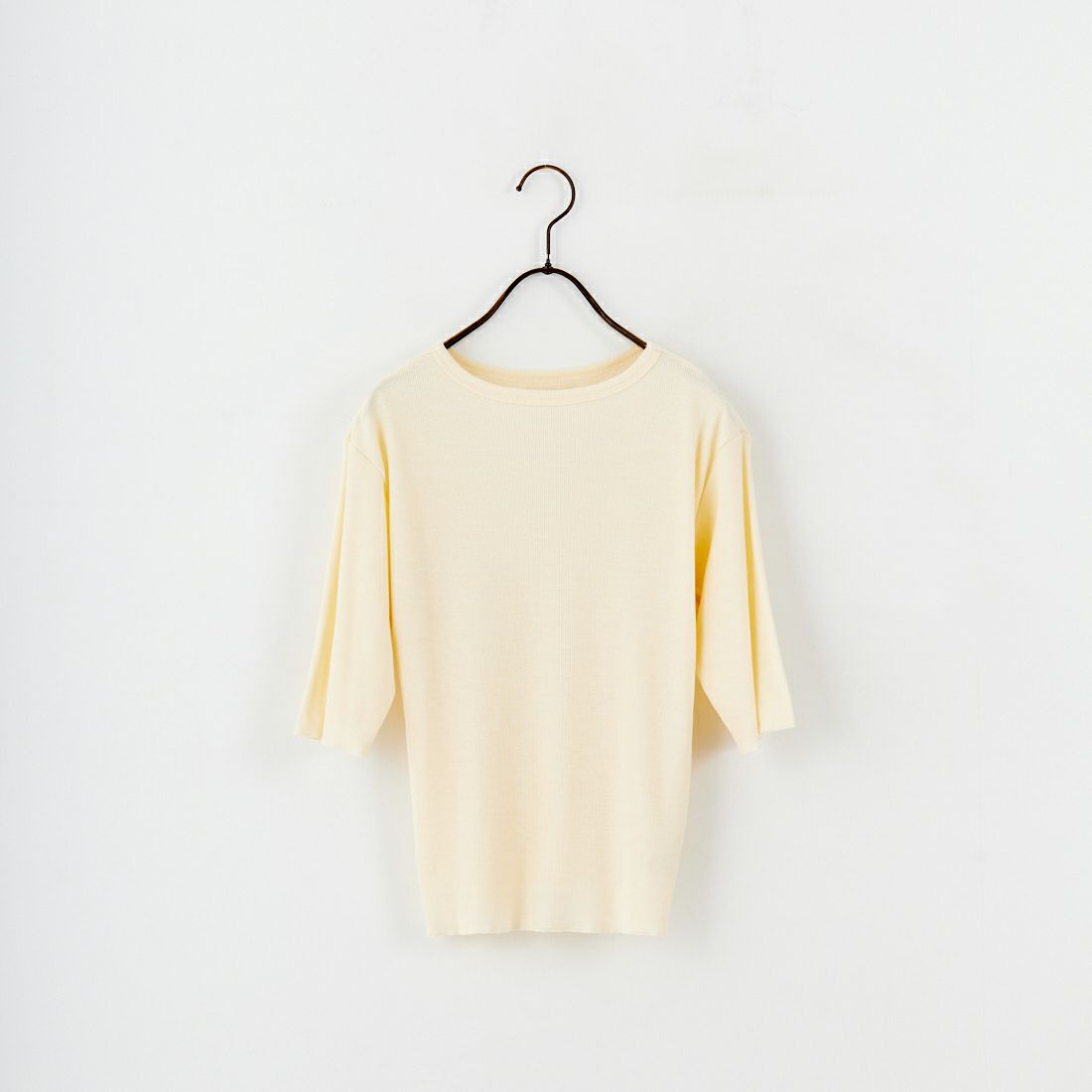 MEYAME [メヤメ] リブハーフスリーブTシャツ [MEY-2117] CREAM