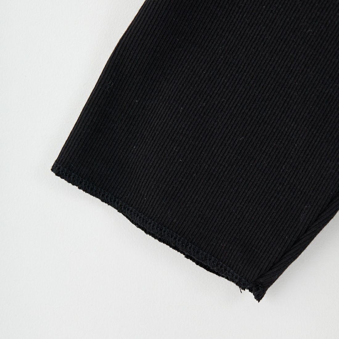 MEYAME [メヤメ] リブハーフスリーブTシャツ [MEY-2117] BLACK