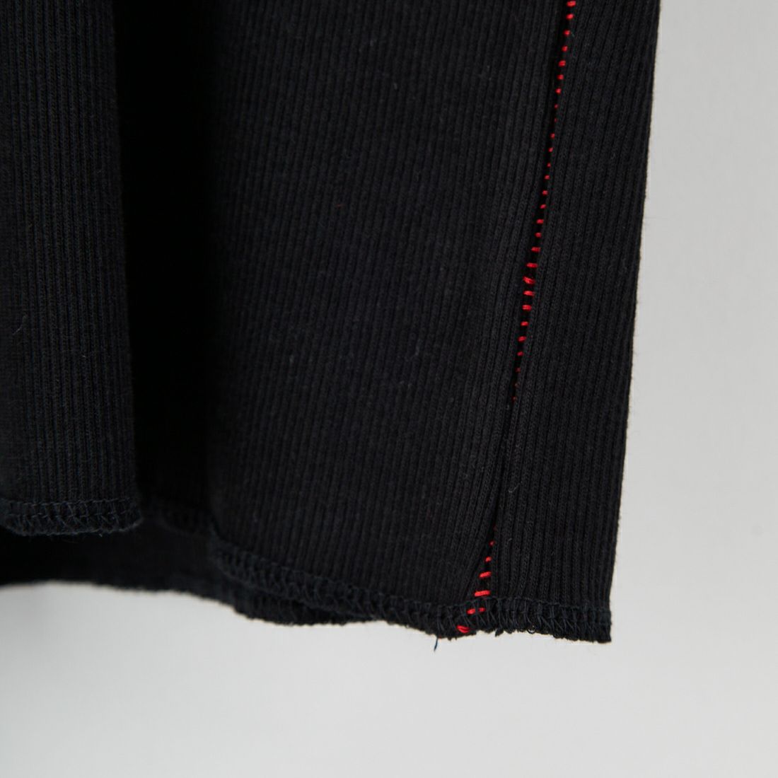 MEYAME [メヤメ] リブハーフスリーブTシャツ [MEY-2117] BLACK