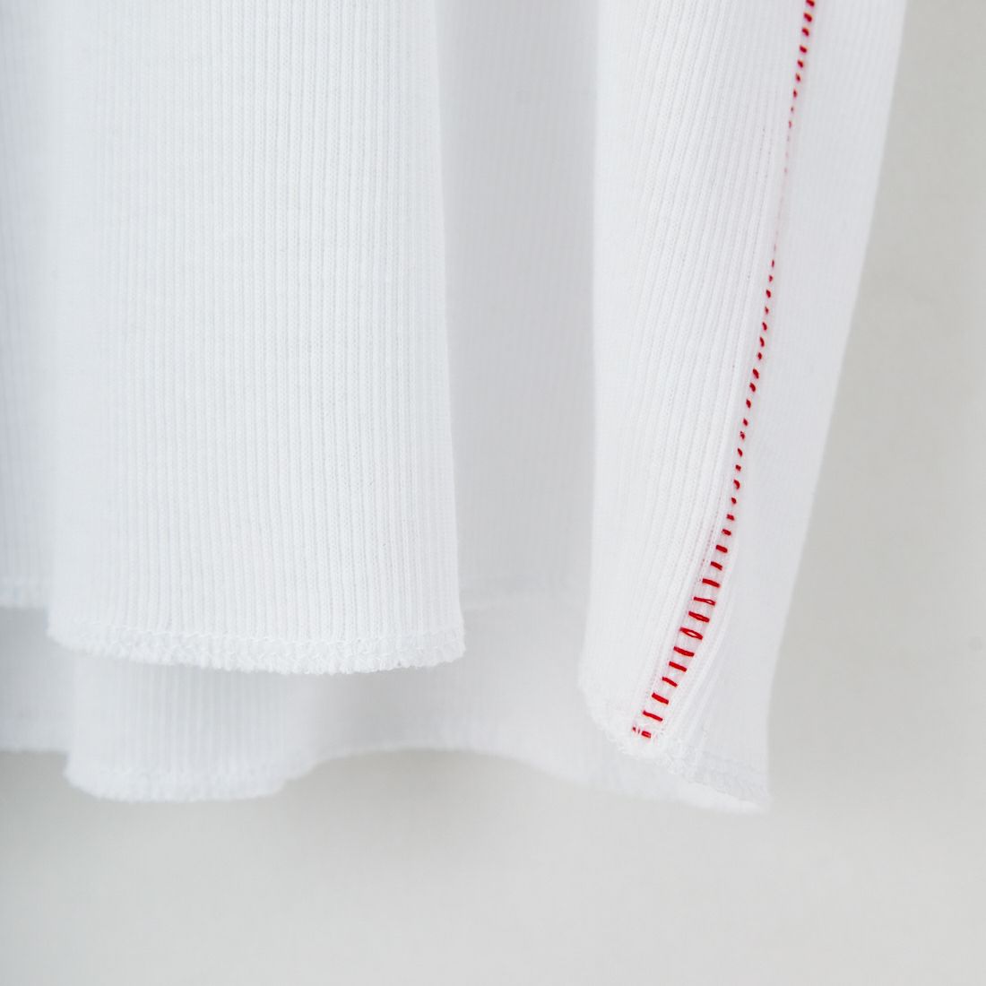 MEYAME [メヤメ] リブハーフスリーブTシャツ [MEY-2117] WHITE