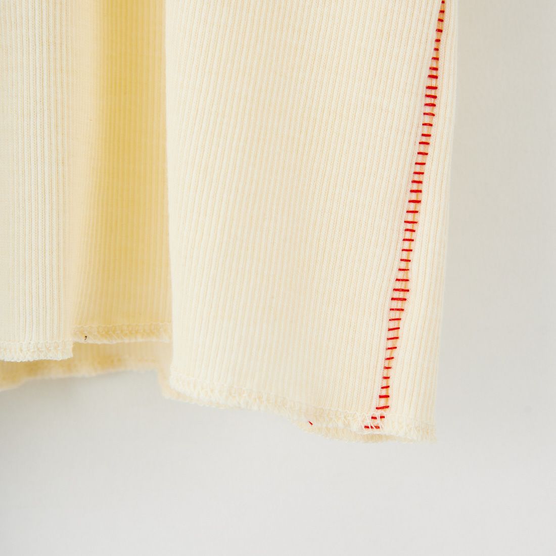 MEYAME [メヤメ] リブハーフスリーブTシャツ [MEY-2117] CREAM