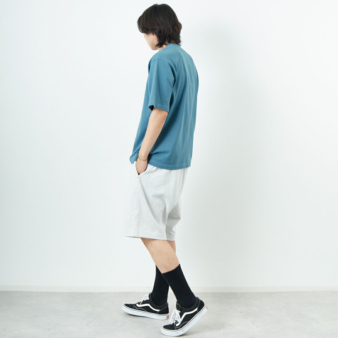 L.L.BEAN [エルエルビーン] ユニオンショーツ [5475-1049] 19 BIRCH &&モデル身長：179cm 着用サイズ：L&&