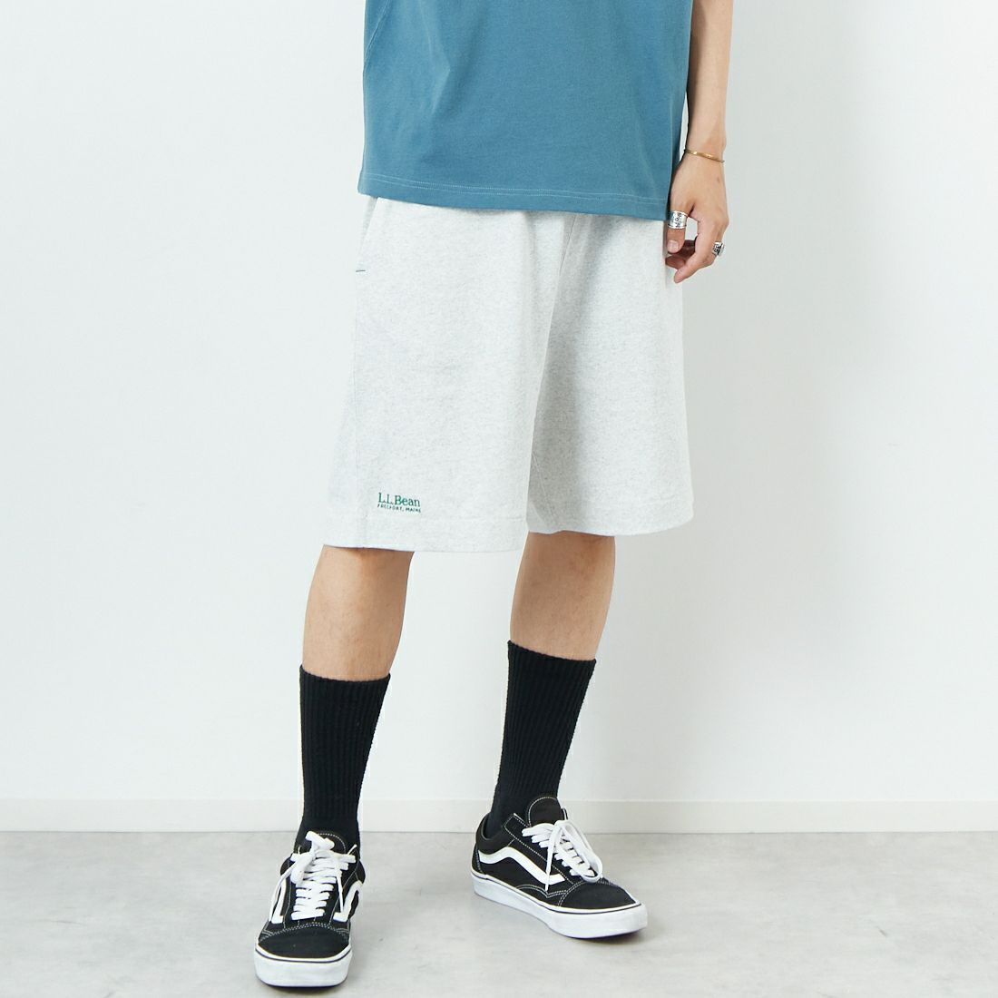 L.L.BEAN [エルエルビーン] ユニオンショーツ [5475-1049] 19 BIRCH &&モデル身長：179cm 着用サイズ：L&&