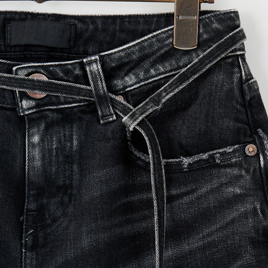 RED CARD TOKYO [レッドカード トーキョー] Idaho ワイドストレートデニム [88W11501BKS] S-BK USED