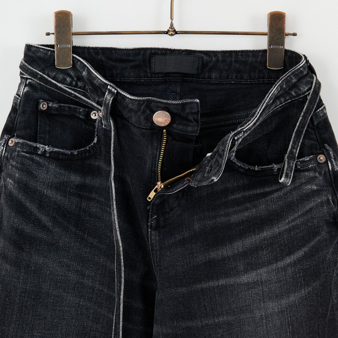 RED CARD TOKYO [レッドカード トーキョー] Idaho ワイドストレートデニム [88W11501BKS] S-BK USED