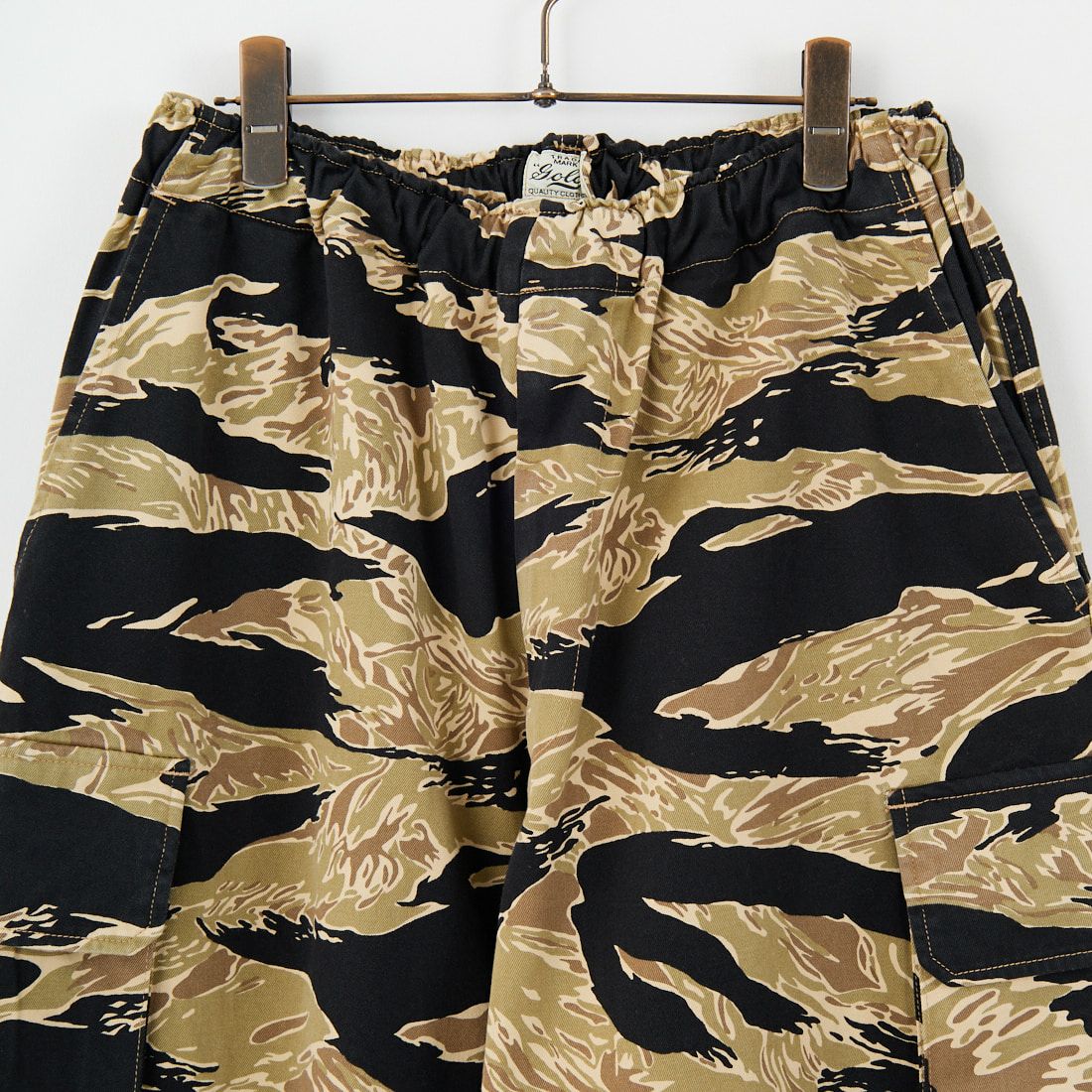 GOLD [ゴールド] タイガーパターン イージーカーゴパンツ [GL42508] 135 KHAKI