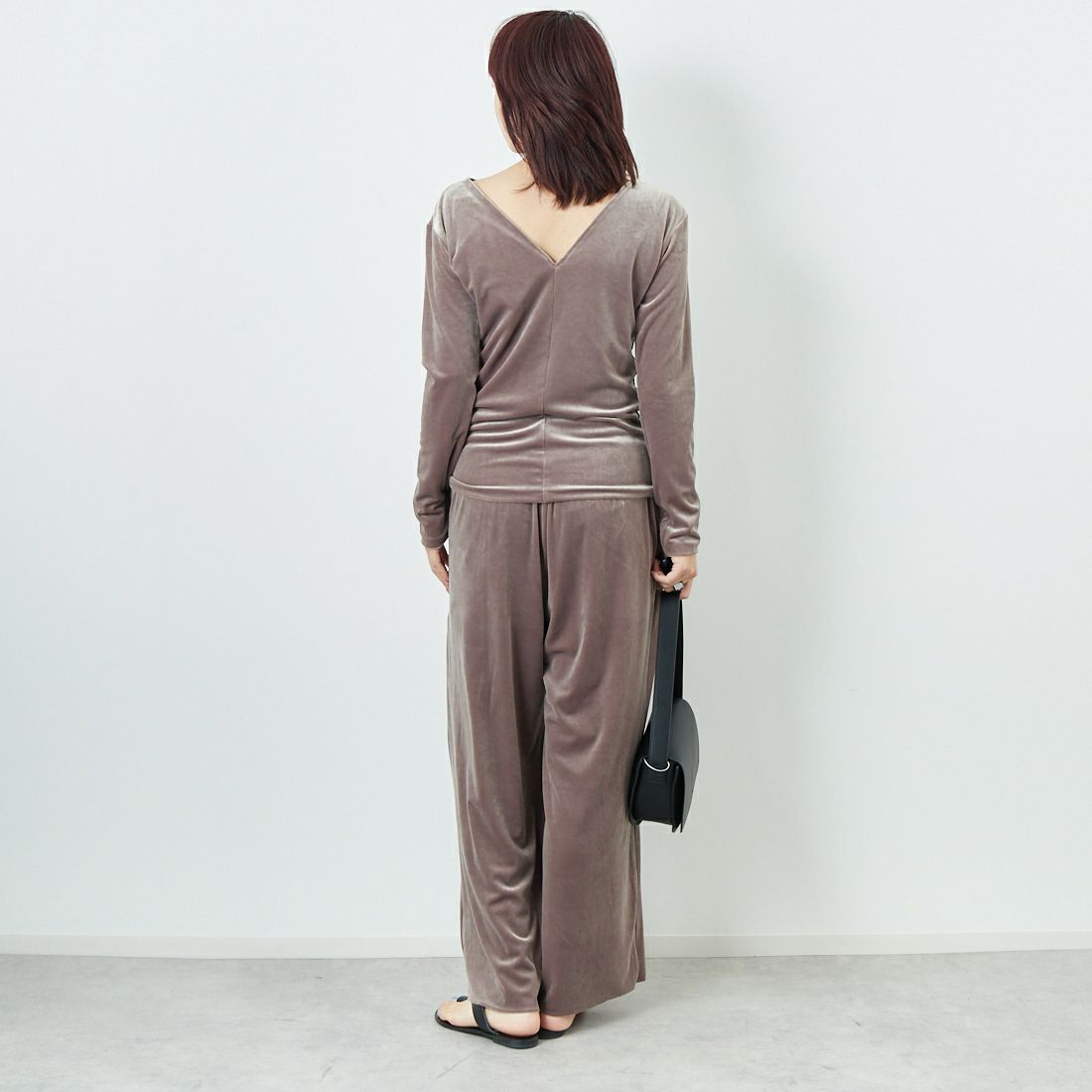 GREYCHORD [グレーコード] LAYLA ワイドパンツ [VAGC02406] STE &&モデル身長：167cm 着用サイズ：0&&