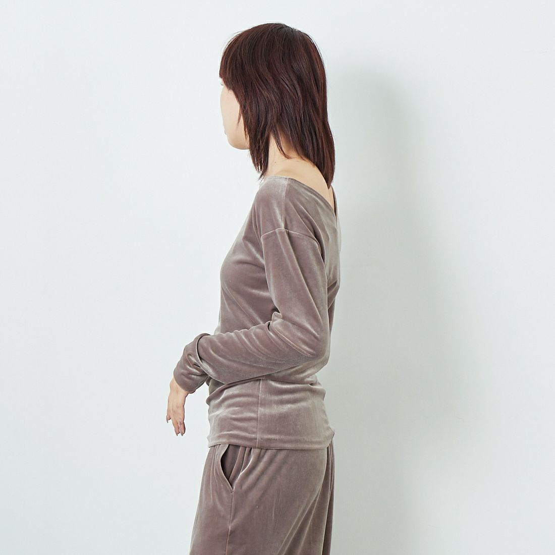 GREYCHORD [グレーコード] PETRA ロングスリーブカットソー [VAGC02606] STE &&モデル身長：167cm 着用サイズ：1&&