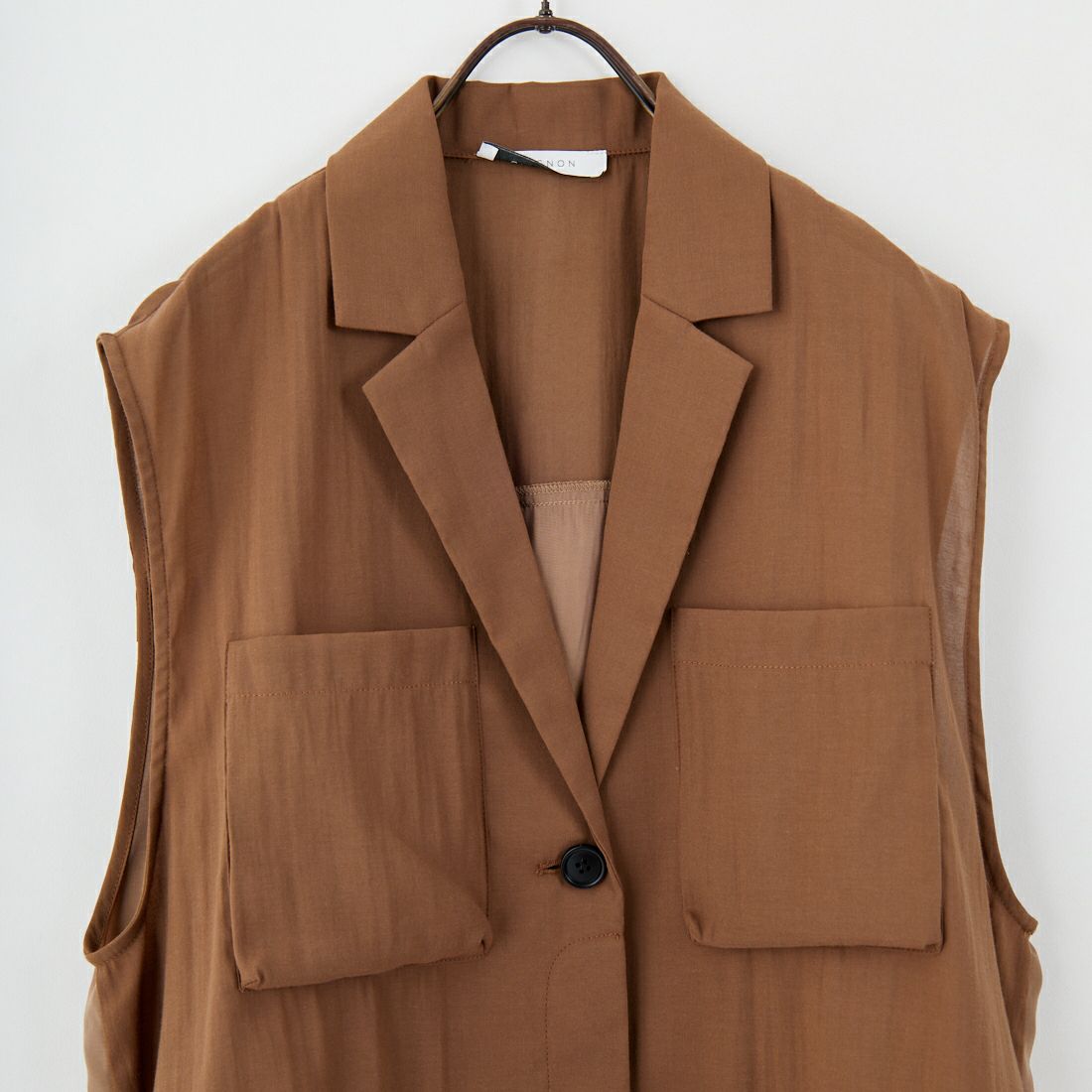 CHIGNON [シニヨン] ワークテーラードジレ [4853-347MK] BROWN