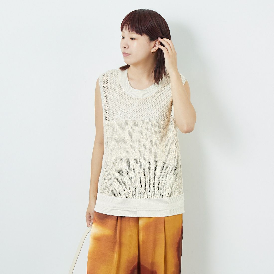 CHIGNON [シニヨン] コードミックスニットベスト [9853-389JR