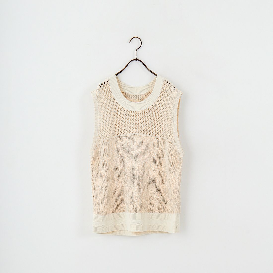 CHIGNON [シニヨン] コードミックスニットベスト [9853-389JR] IVORY