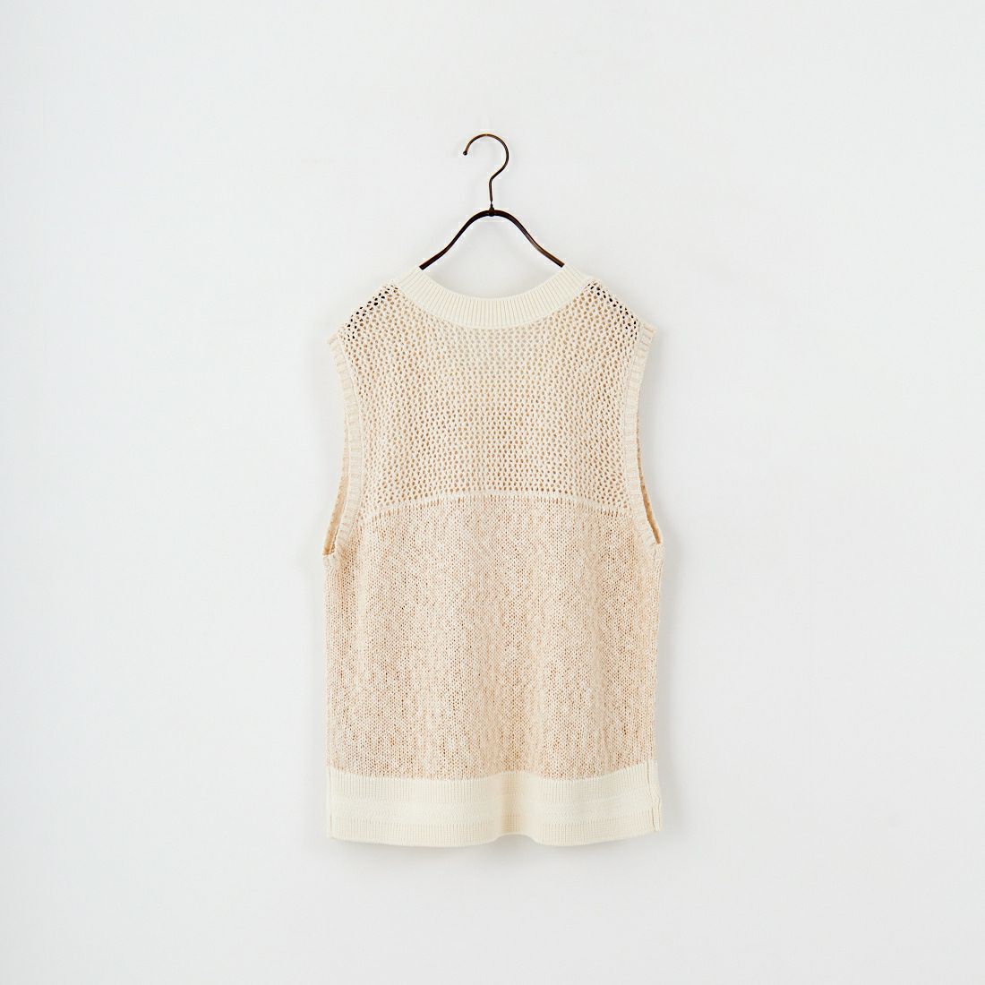CHIGNON [シニヨン] コードミックスニットベスト [9853-389JR] IVORY