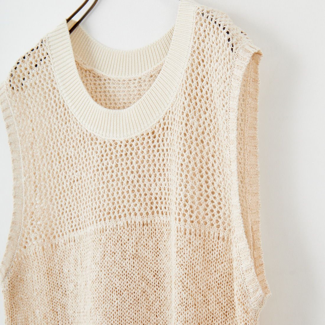 CHIGNON [シニヨン] コードミックスニットベスト [9853-389JR] IVORY