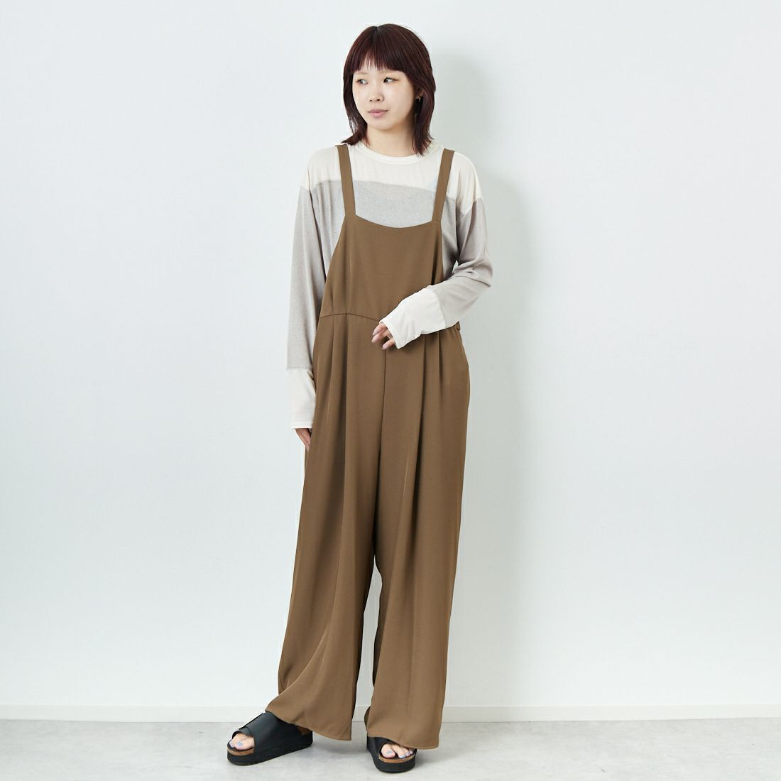 BROWN&&モデル身長：167cm 着用サイズ：F&&