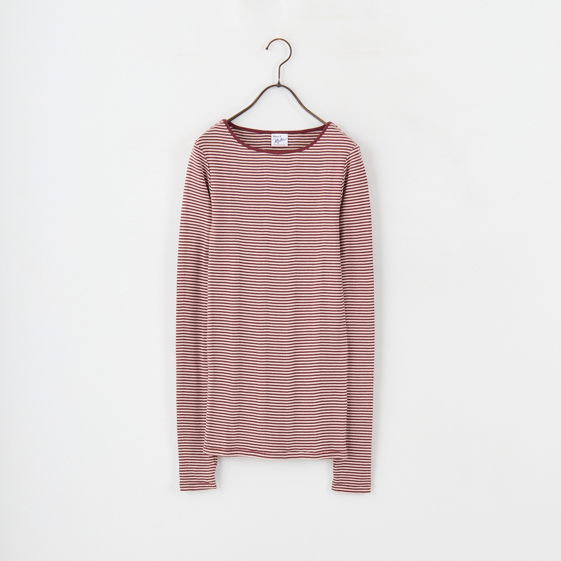 Robert P.Miller [ロバートピーミラー] 別注 配色パネルリブ ボートネックTシャツ [RM254-2041IN-JF] CLAY