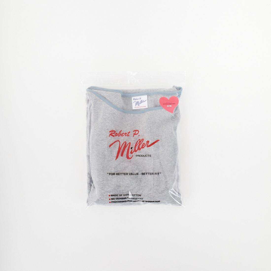 Robert P.Miller [ロバートピーミラー] 別注 配色パネルリブ ボートネックTシャツ [RM254-2041IN-JF] M.GRAY
