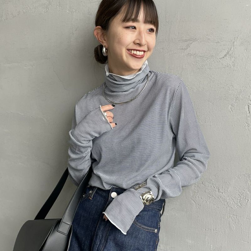 MEYAME [メヤメ] オーガニックコットンボーダーTシャツ [MEY-2123