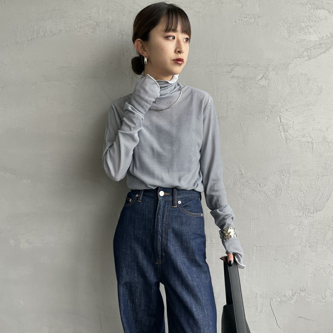 NAVY BD&&モデル身長：150cm 着用サイズ：F&&
