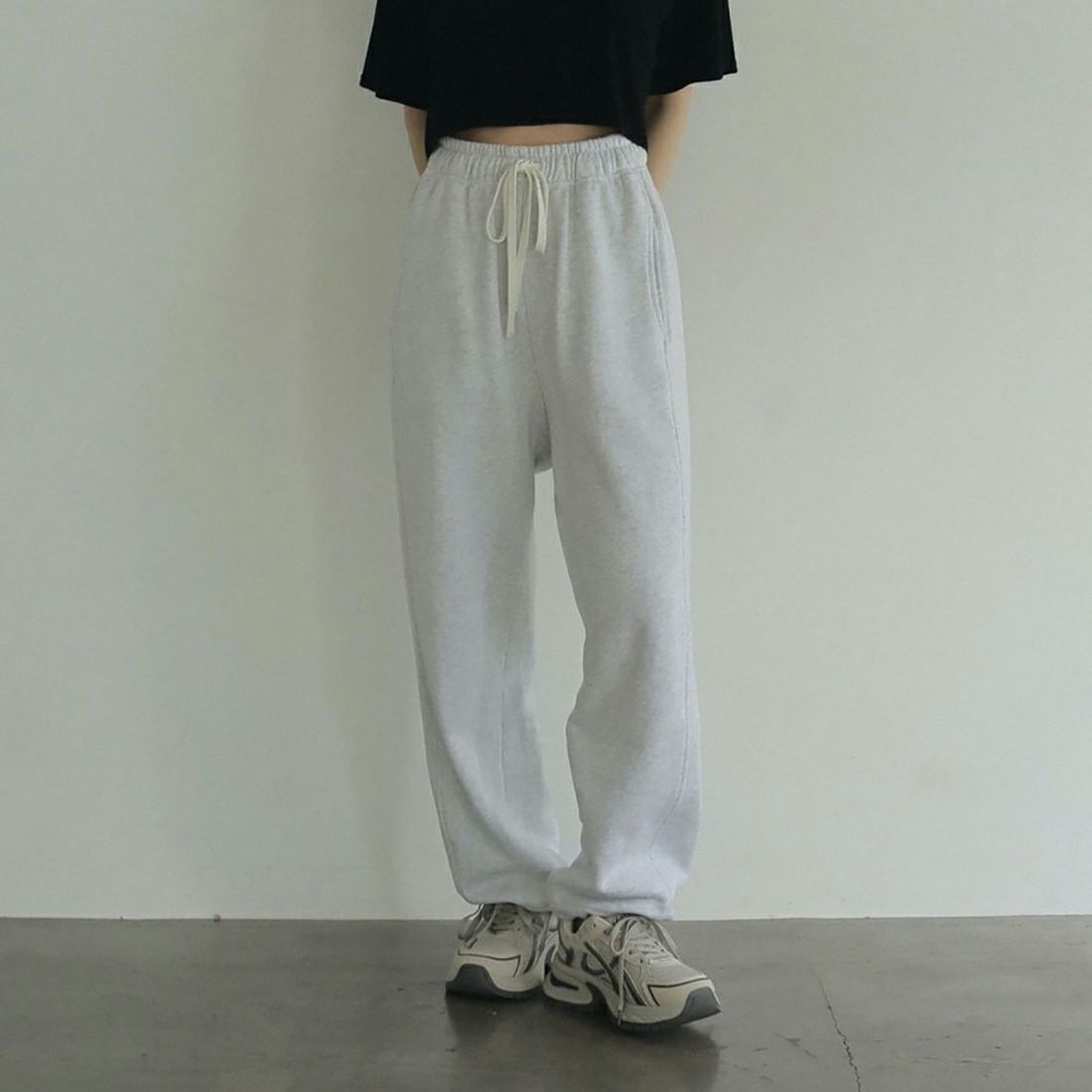anuke [アンヌーク] ドローストリングスウェットパンツ [62420709] GRY