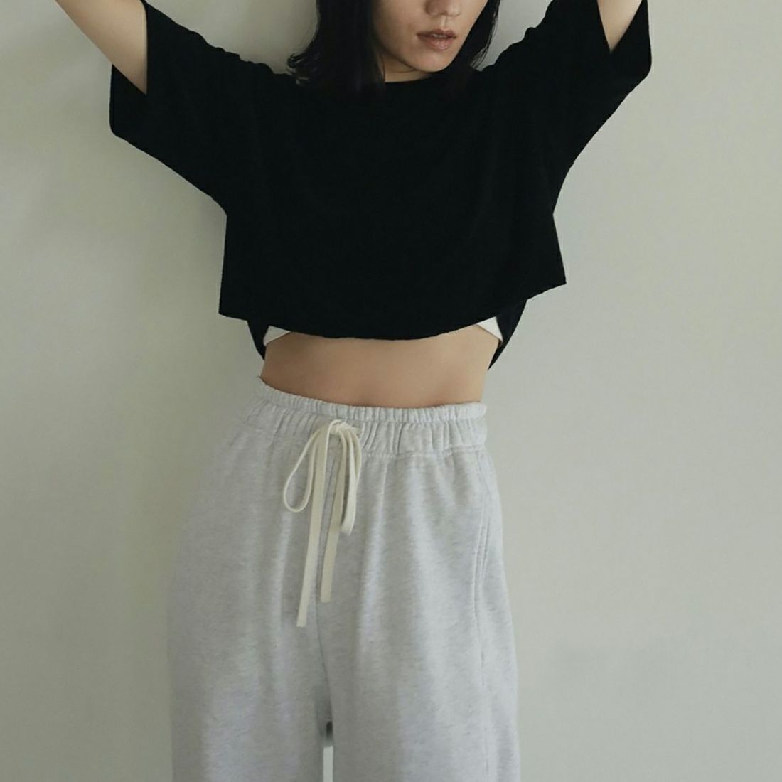 anuke [アンヌーク] ドローストリングスウェットパンツ [62420709] GRY
