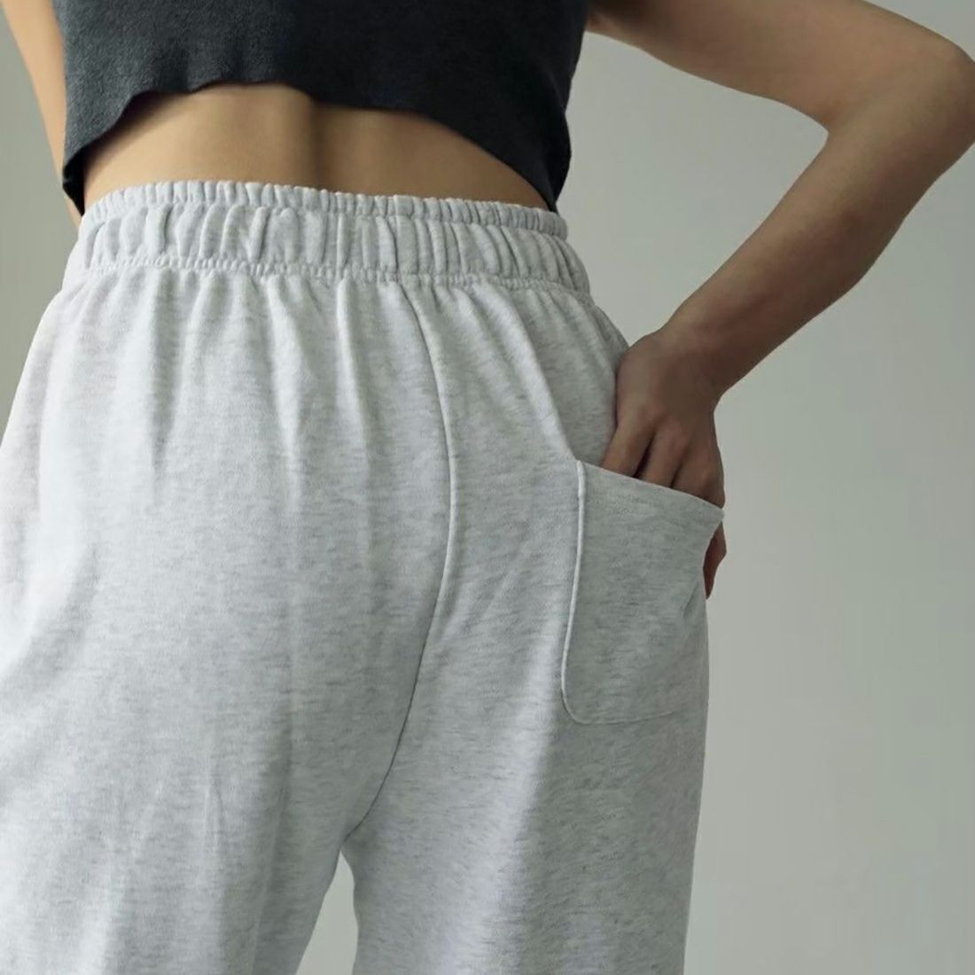 anuke [アンヌーク] ドローストリングスウェットパンツ [62420709] GRY