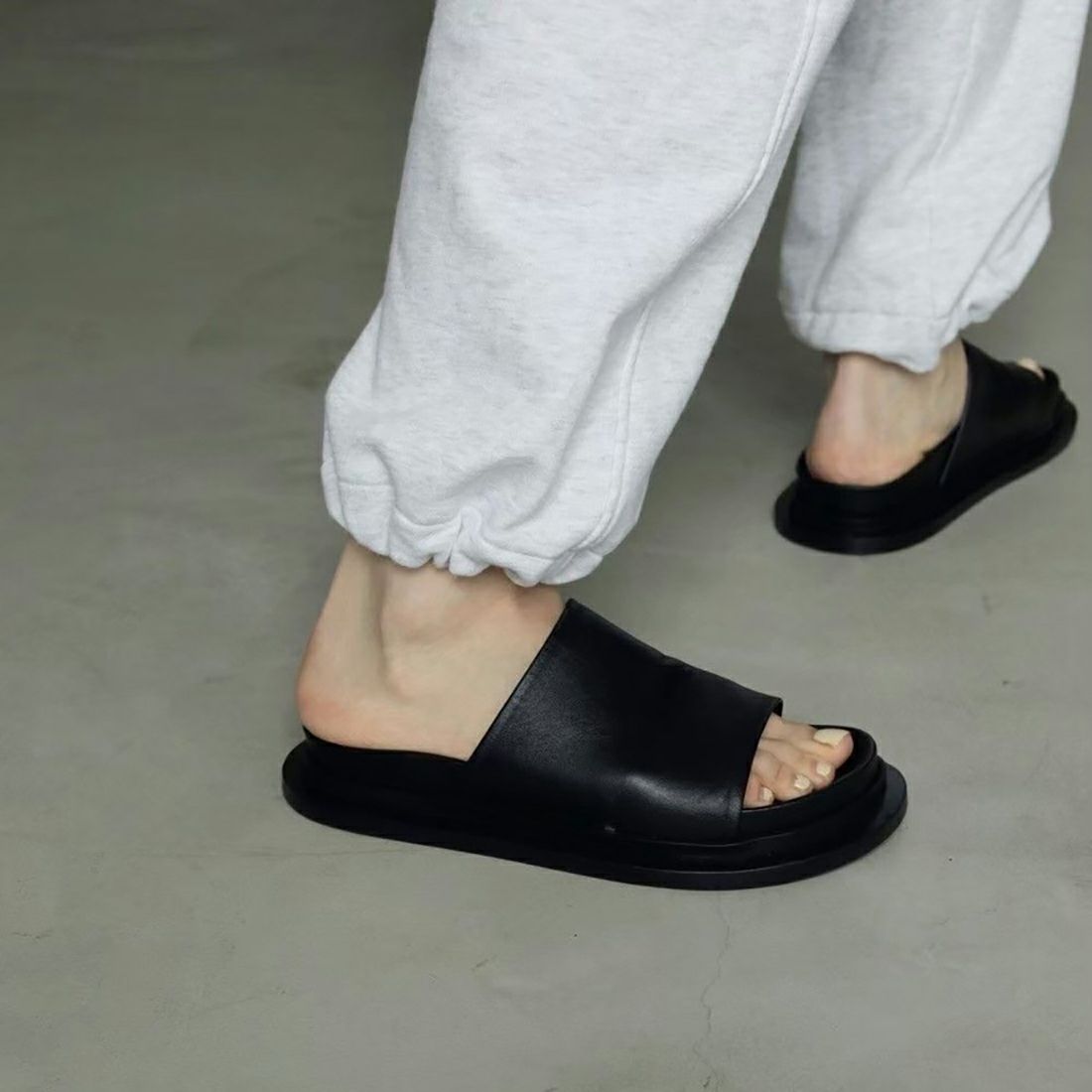 anuke [アンヌーク] ドローストリングスウェットパンツ [62420709] GRY