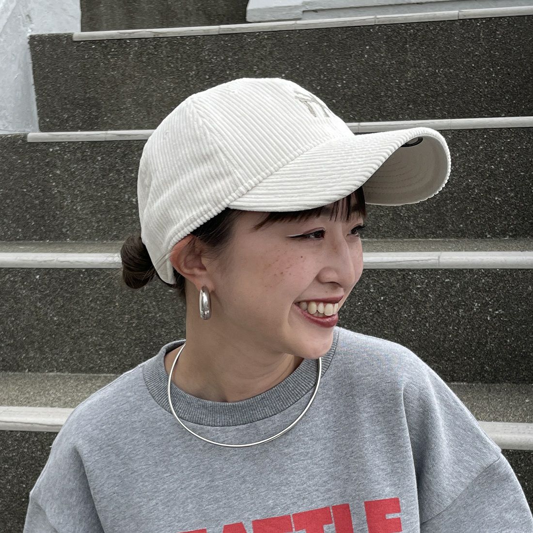 NEW ERA [ニューエラ] 別注 9TWENTY コーデュロイ ニューヨーク・ヤンキース [14874021-JF] IVORY