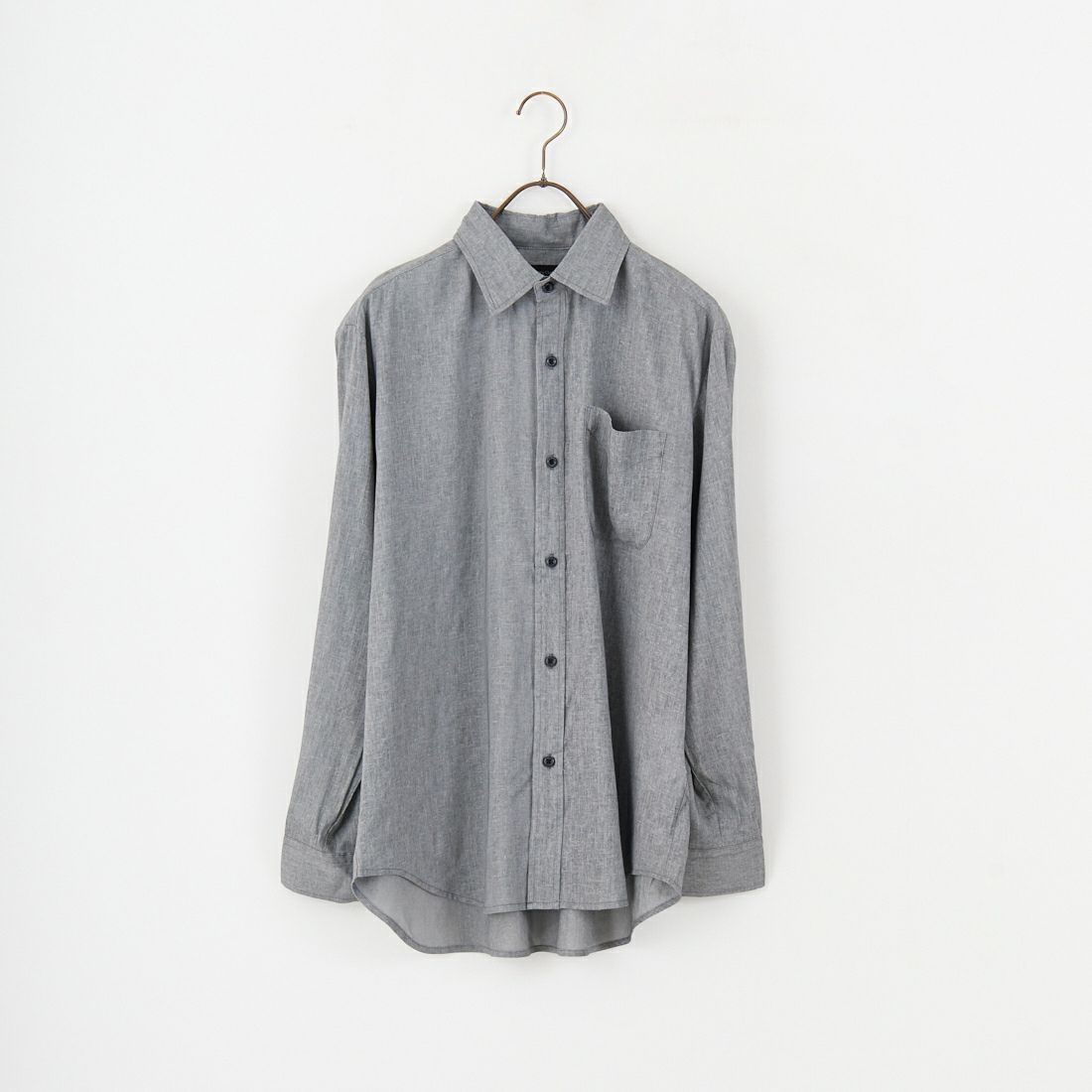 Jeans Factory Clothes [ジーンズファクトリークローズ] 麻レーヨンムラプリント レギュラーカラーシャツ [EPC-51104]