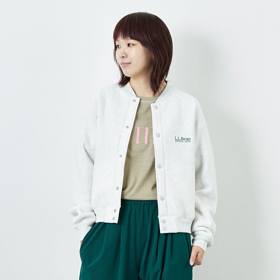 L.L.BEAN [エルエルビーン] ウィンスロップジャケット [5575-2133] 19 BIRCH &&モデル身長：167cm 着用サイズ：M&&