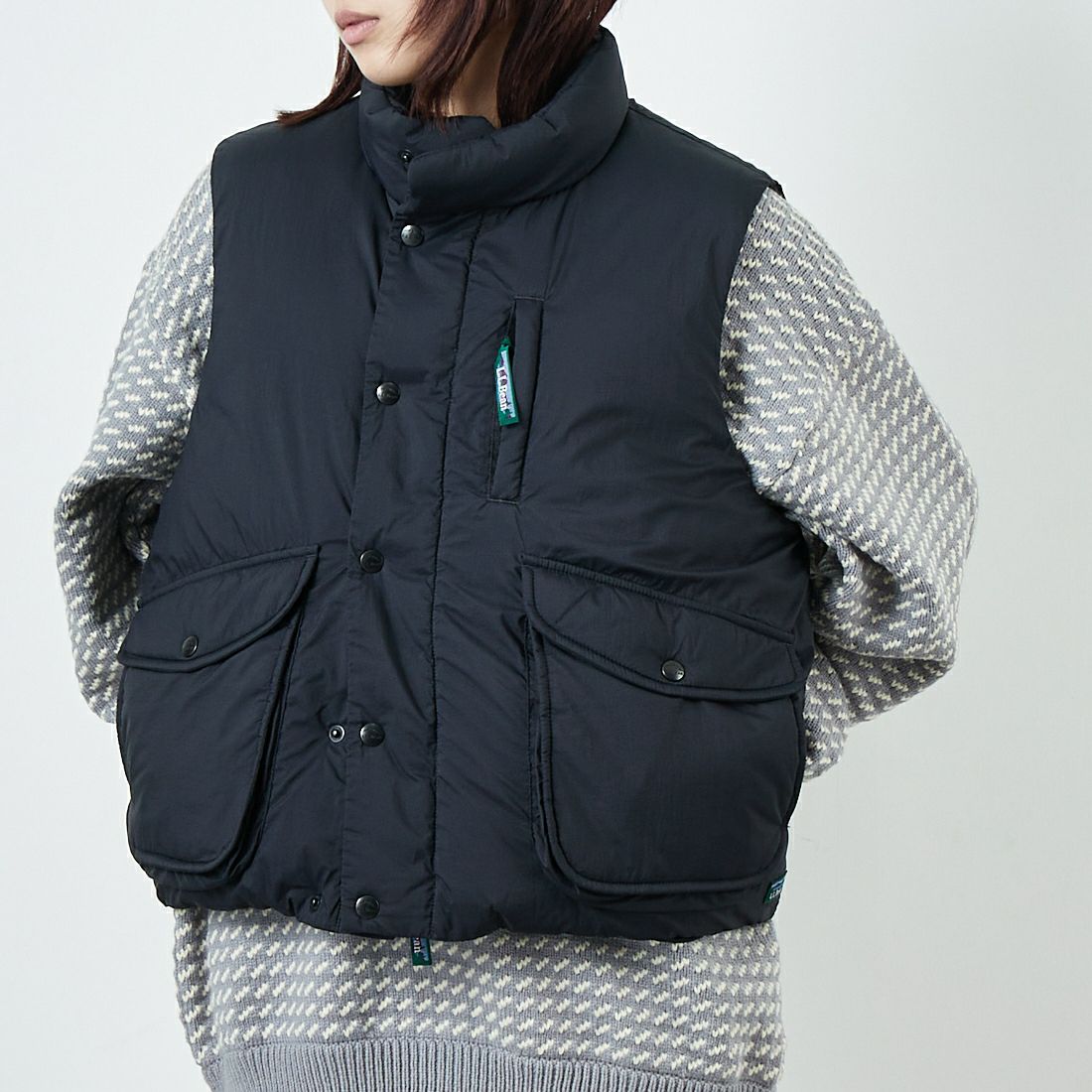 L.L.BEAN [エルエルビーン] ホールデンダウンベスト [5575-2146] 48 NIGHT &&モデル身長：167cm 着用サイズ：M&&