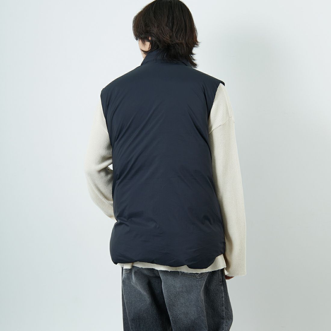 L.L.BEAN [エルエルビーン] ホールデンダウンベスト [5575-2046] 48 NIGHT &&モデル身長：179cm 着用サイズ：L&&