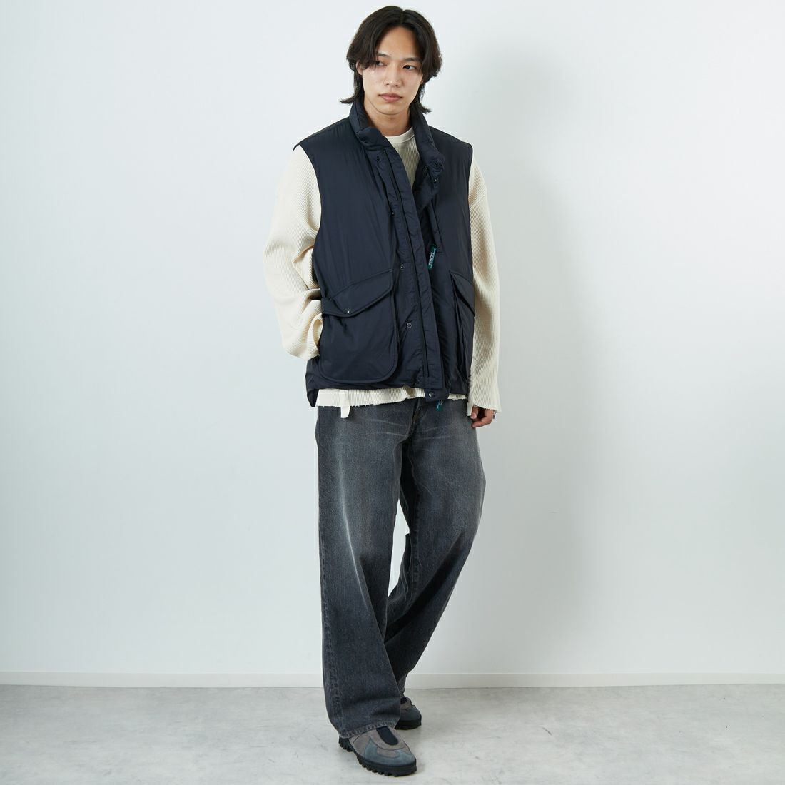 L.L.BEAN [エルエルビーン] ホールデンダウンベスト [5575-2046] 48 NIGHT &&モデル身長：179cm 着用サイズ：L&&