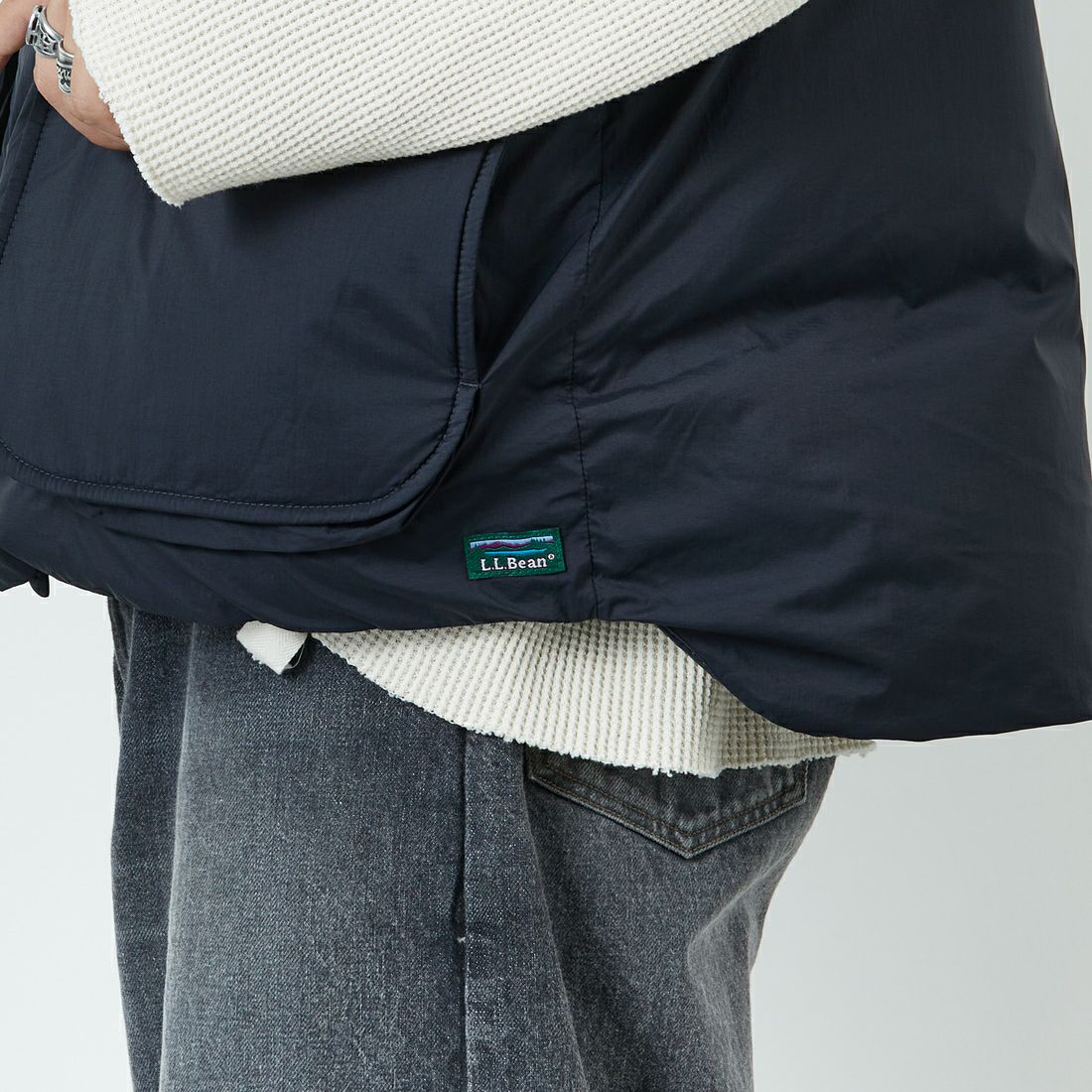 L.L.BEAN [エルエルビーン] ホールデンダウンベスト [5575-2046] 48 NIGHT &&モデル身長：179cm 着用サイズ：L&&