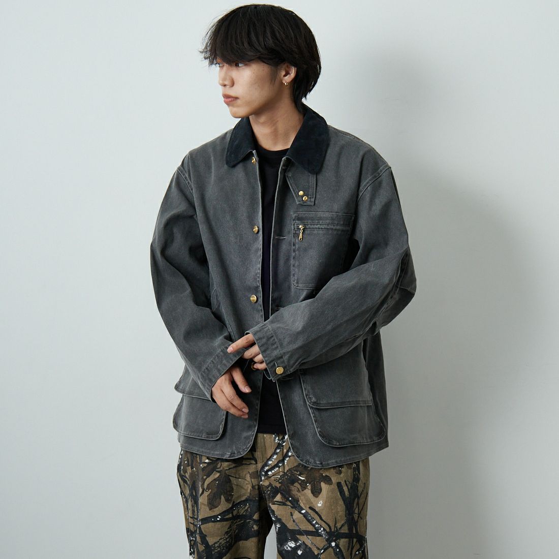 L.L.BEAN [エルエルビーン] ビーンズ プロスペクトハーバー フィールドコート [5475-1043] 50 FADE BK &&モデル身長：179cm 着用サイズ：M&&