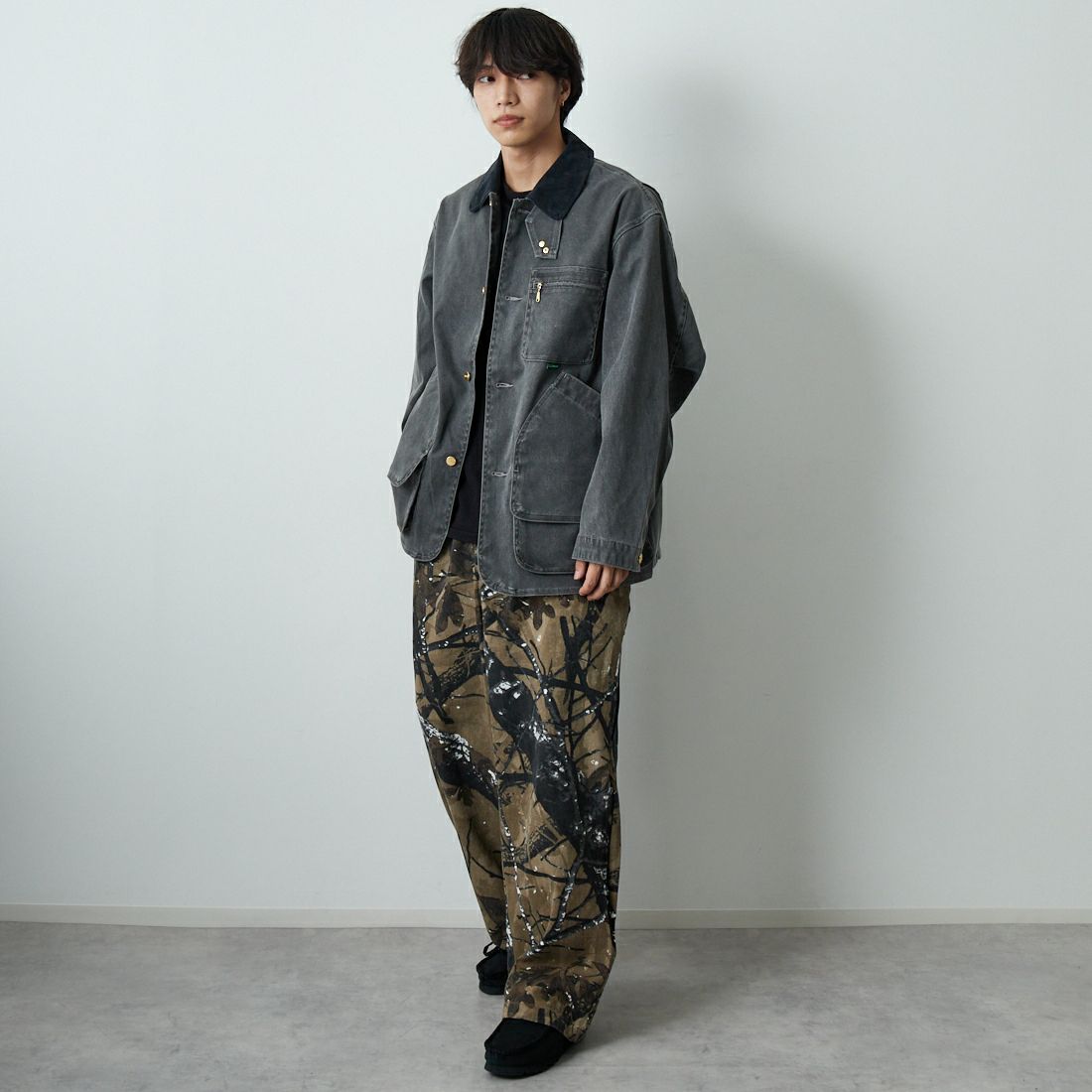 L.L.BEAN [エルエルビーン] ビーンズ プロスペクトハーバー フィールドコート [5475-1043] 50 FADE BK &&モデル身長：179cm 着用サイズ：M&&