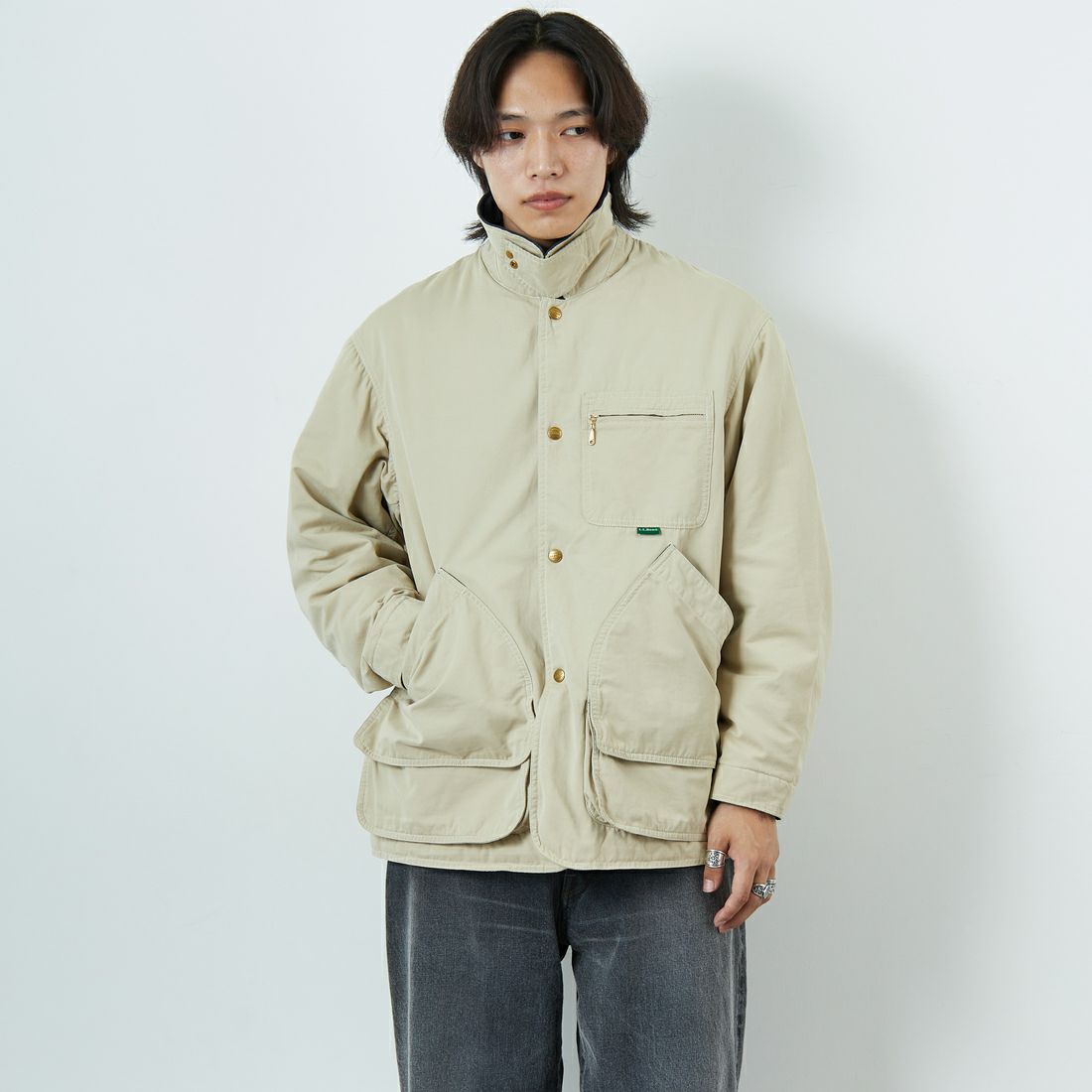 L.L.BEAN [エルエルビーン] ビーンズ インサレーテッドフィールドコート [5575-2042] 71 LT BEIG &&モデル身長：179cm 着用サイズ：M&&