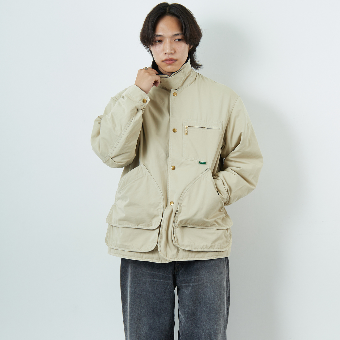 L.L.BEAN [エルエルビーン] ビーンズ インサレーテッドフィールドコート [5575-2042] 71 LT BEIG &&モデル身長：179cm 着用サイズ：M&&