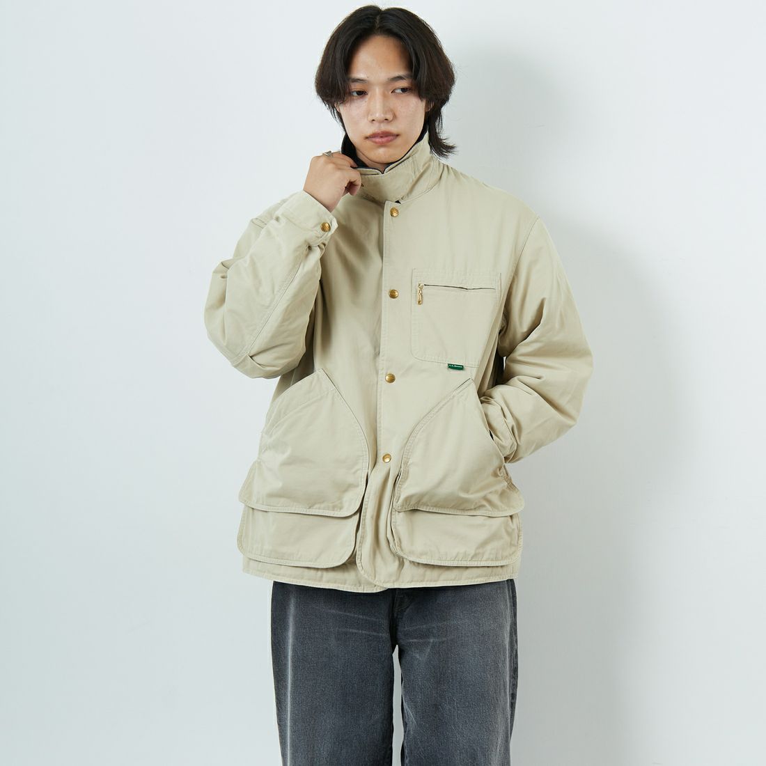 L.L.BEAN [エルエルビーン] ビーンズ インサレーテッドフィールドコート [5575-2042] 71 LT BEIG &&モデル身長：179cm 着用サイズ：M&&