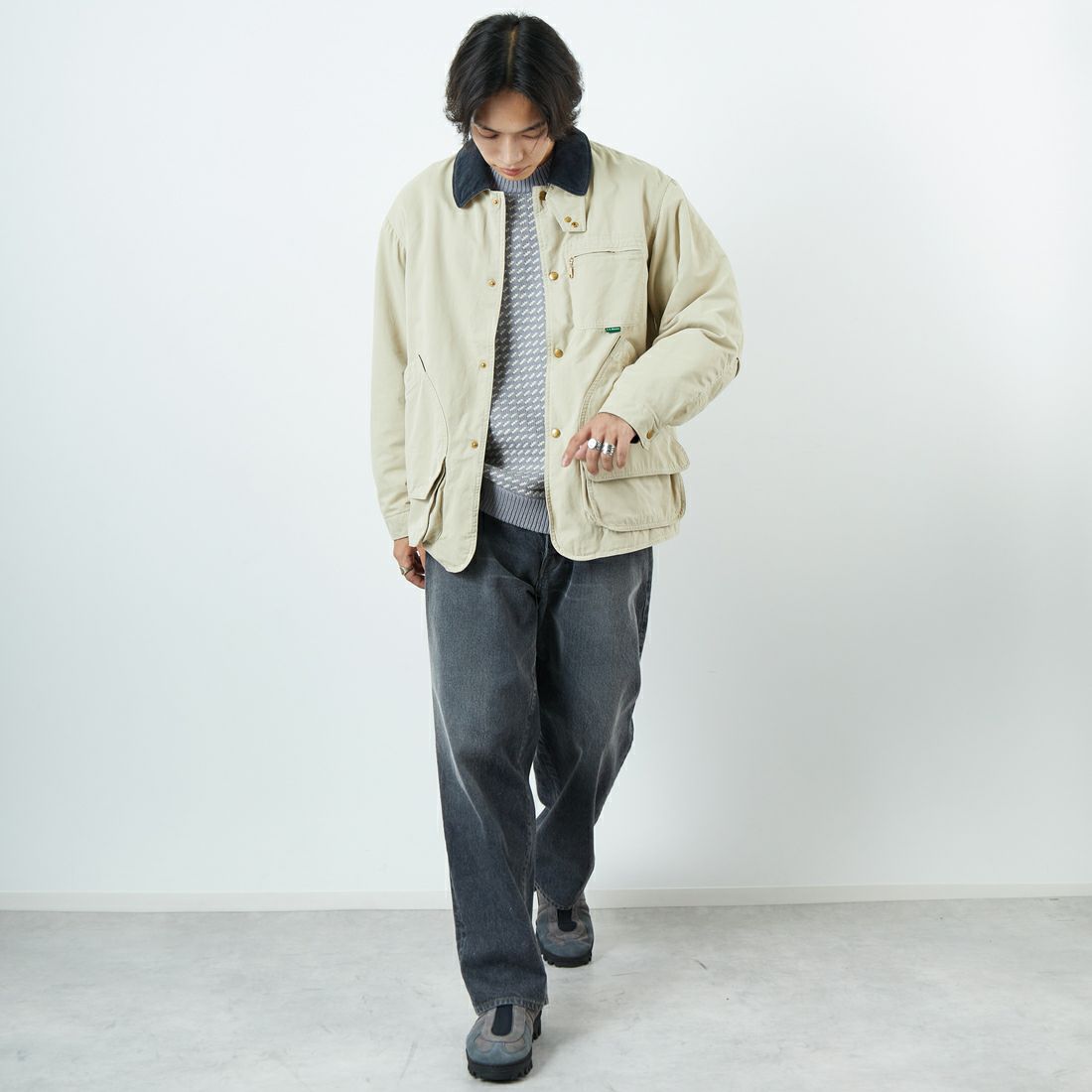 L.L.BEAN [エルエルビーン] ビーンズ インサレーテッドフィールドコート [5575-2042] 71 LT BEIG &&モデル身長：179cm 着用サイズ：M&&