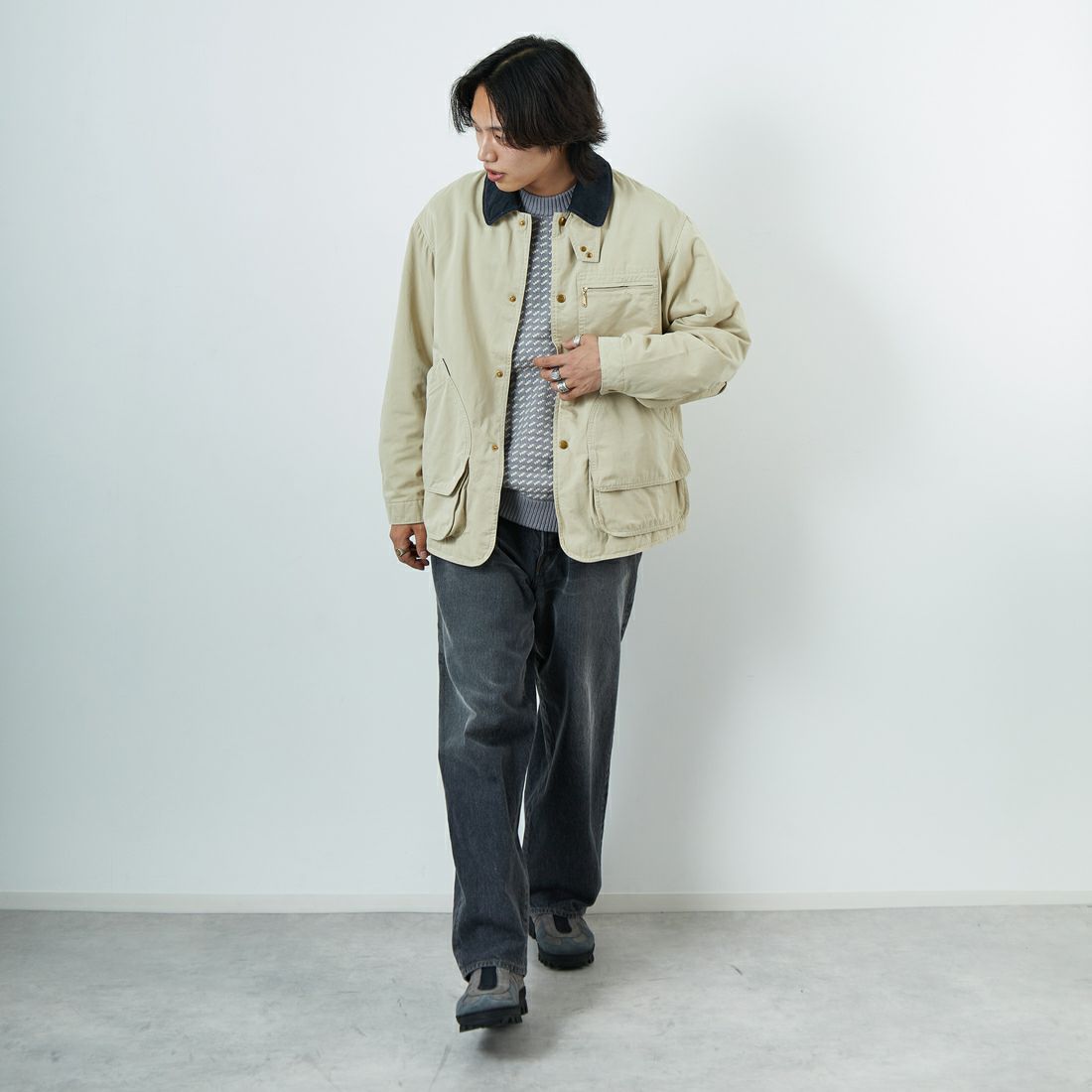 L.L.BEAN [エルエルビーン] ビーンズ インサレーテッドフィールドコート [5575-2042] 71 LT BEIG &&モデル身長：179cm 着用サイズ：M&&