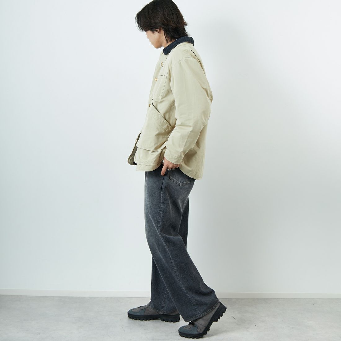 L.L.BEAN [エルエルビーン] ビーンズ インサレーテッドフィールドコート [5575-2042] 71 LT BEIG &&モデル身長：179cm 着用サイズ：M&&
