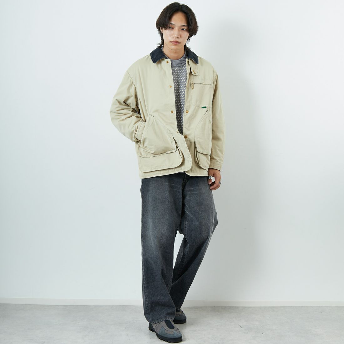L.L.BEAN [エルエルビーン] ビーンズ インサレーテッドフィールドコート [5575-2042] 71 LT BEIG &&モデル身長：179cm 着用サイズ：M&&