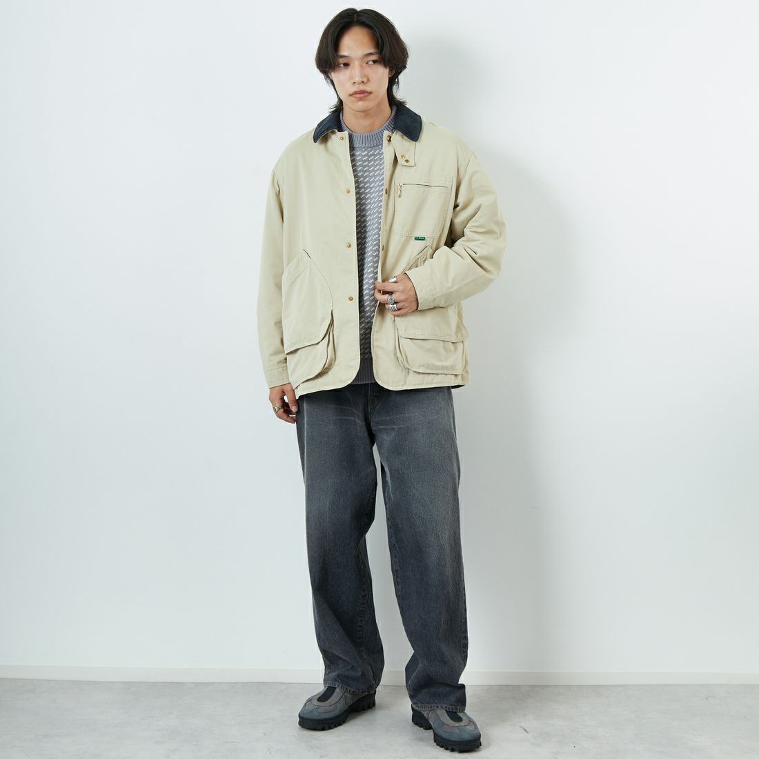 L.L.BEAN [エルエルビーン] ビーンズ インサレーテッドフィールドコート [5575-2042] 71 LT BEIG &&モデル身長：179cm 着用サイズ：M&&