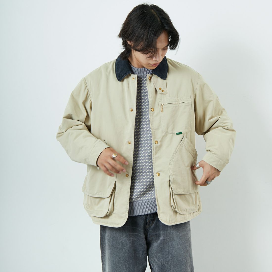 L.L.BEAN [エルエルビーン] ビーンズ インサレーテッドフィールドコート [5575-2042] 71 LT BEIG &&モデル身長：179cm 着用サイズ：M&&