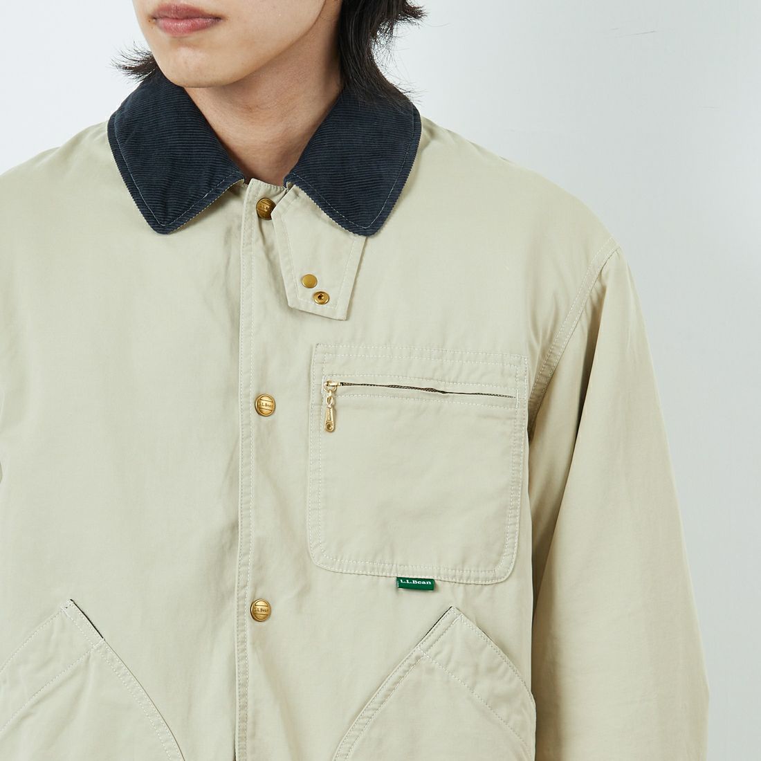 L.L.BEAN [エルエルビーン] ビーンズ インサレーテッドフィールドコート [5575-2042] 71 LT BEIG &&モデル身長：179cm 着用サイズ：M&&